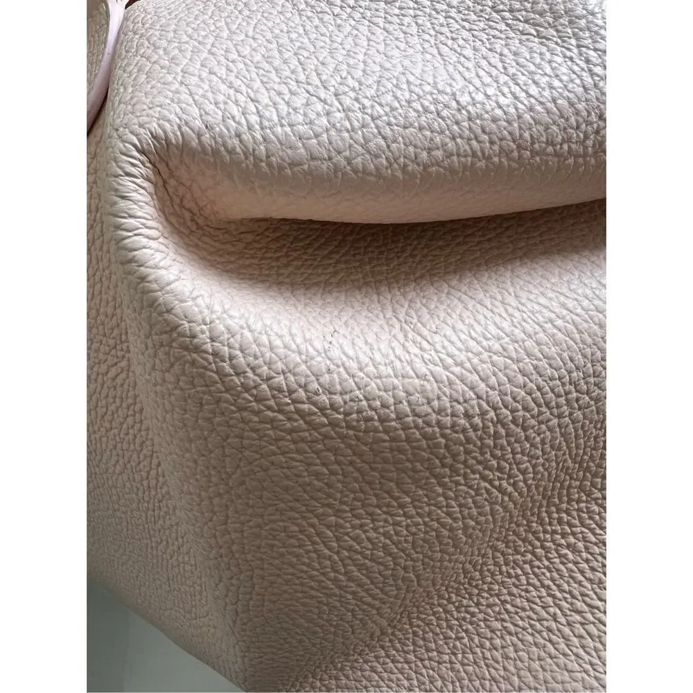 VERSACE COLLECTION Pebbled Leather Pink Handle Bag